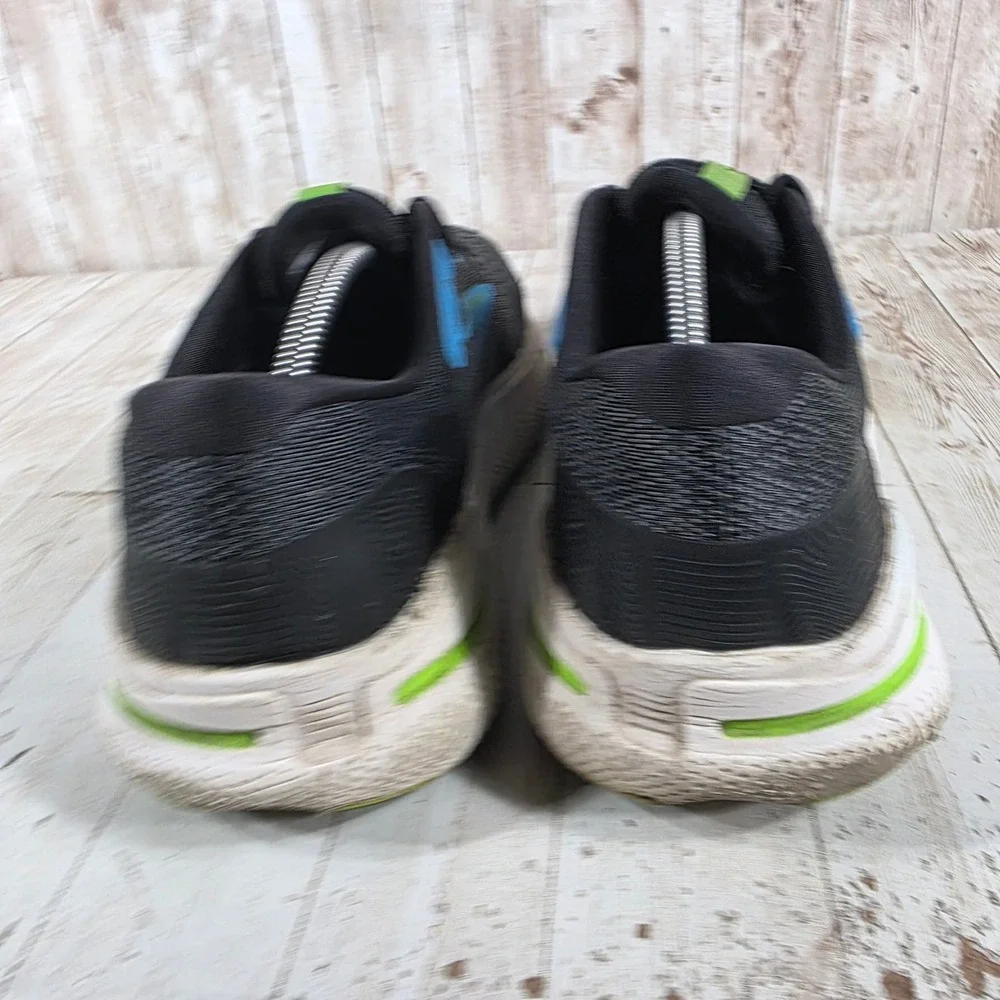 Brooks Ghost Max Mens 11 Black Blue Lime Running Shoes 1104061D060 DNA LOFT v2